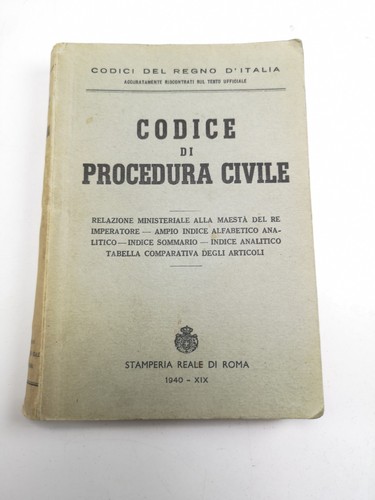 Codice procedura civile - procedura,