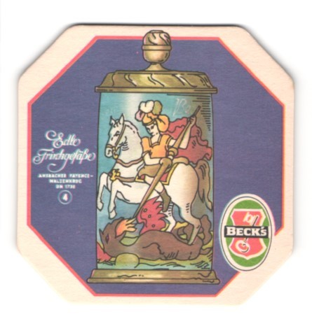 Sottobicchiere birra beck - sottobicchiere, beck's