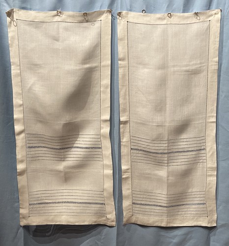 Antiche tenda tendine - tenda, coppia