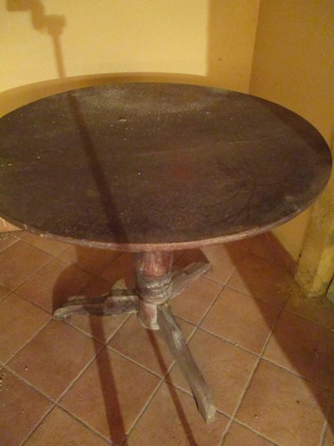Tavolo antico rotondo legno - tavolo, in