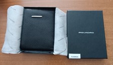 PORTAFOGLI PIQUADRO MODELLO MODUS IN PELLE NERO.NUOVO CONFEZIONE ORIGINALE