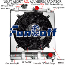 2 Rangées Radiateur Shroud