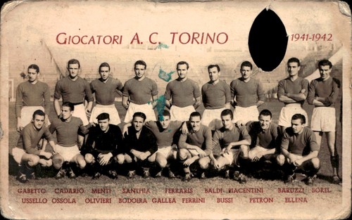 Cartolina foto squadra - cartolina,