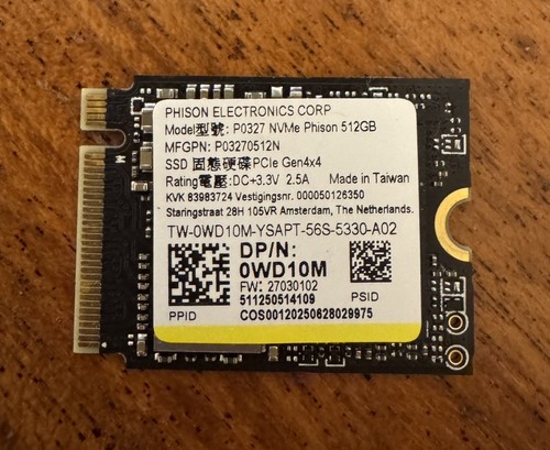 Phison nvme 512 - phison, 2230
