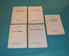 Carlo Goldoni Lotto 5 Volumi Biblioteca Universale Rizzoli Anni 1950/1958