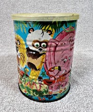 CAFFE' SPLENDID BARATTOLO LATTA LITOGRAFATO ANNI 60 JUNGLE ZOO GIUNGLA JUNIOR