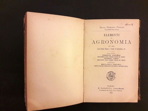 Elementi agronomia - elementi, di