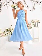 Vestito Damigella Elegante azzurro 