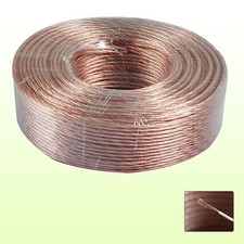 20M 2 X 4MM CAVO ALTOPARLANTE MULTI FILI SENZA OSSIGENO FILO AUDIO RIVESTITO RAME