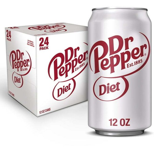 Diet pepper soda pop 12 - diet, dr