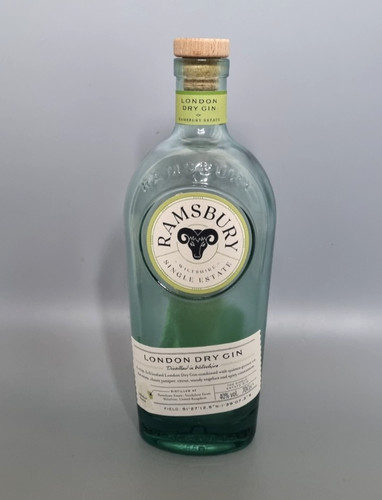 Ramsbury gin bottle empty - ramsbury,