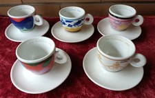 Lotto 5 tazzine Illy collezione 1994 - Richard Ginori -