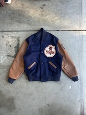 Giacca stile bomber in pelle