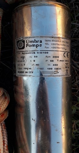 Pompa per pozzo immersione - pozzo, ad