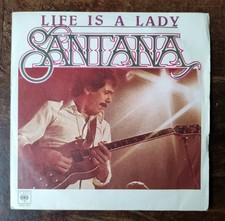 Santana LIFE IS A LADY - MOVE ON 1978 Disco Vinile 45 Italy Leggere Descrizione 