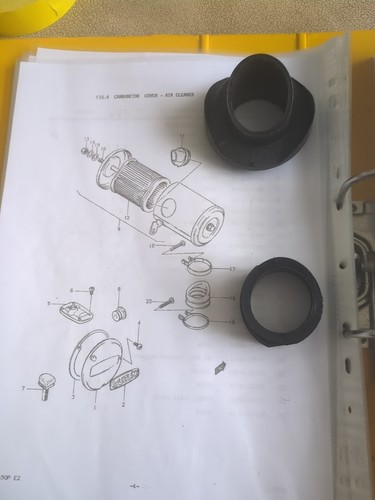 Coppia gomme airbox suzuki - coppia,