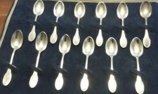Cucchiaini caffè antichi. stile Impero. Argento 800 NUOVI!! 