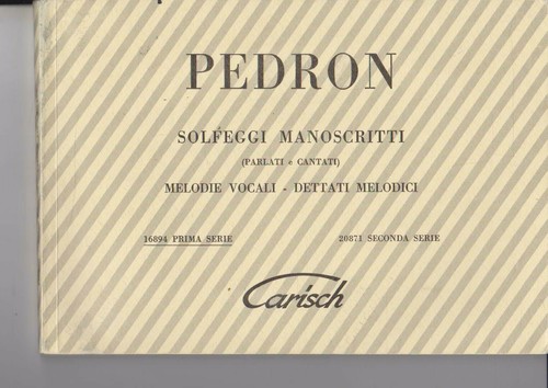 Solfeggi manoscritti parlati - manoscritti, (parlati