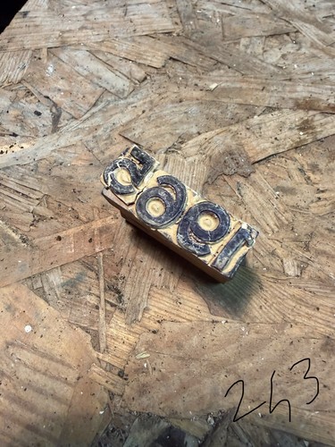 Timbro antico legno 1965 - timbro,