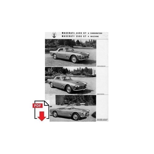 Brochure maserati 3500 1961 - brochure,