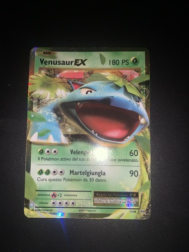 Carta pokémon venusaur - pokémon, ex