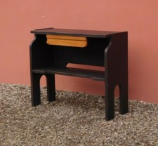 Mobile console da ingresso laccato Shabby Chic con cassetto a legno, anni '60!