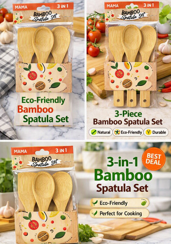 Set spatole bambù - set,