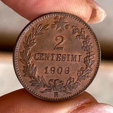 2 CENTS 1906 VALUE VITTORIO