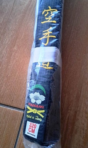 Cintura nera karate - nera, 320cm