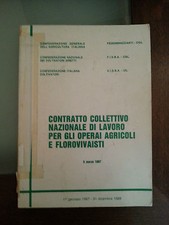 Contratto Collettivo Nazionale Del Lavoro Per Gli Operai Agricoli &florovivaisti