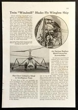 Giroscopio Laboratoire 1936 primo articolo elicottero pilota Maurice Claisse