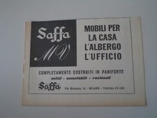 advertising Pubblicità 1948 MOBILI SAFFA