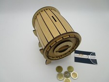 BOTTE SALVADANAIO IN LEGNO