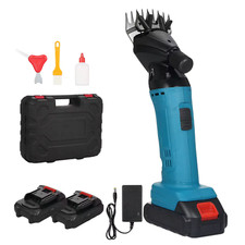 Tosatrice per Pecore a Batteria, 2 Batterie 48V Incluse, Motore Potente 850W