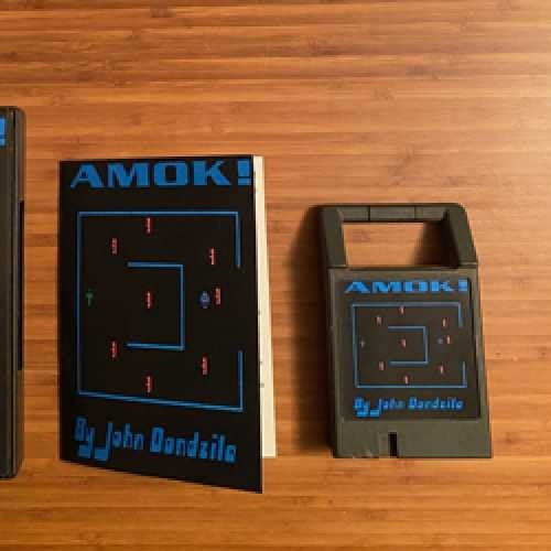 Cartuccia videogioco amok - videogioco,