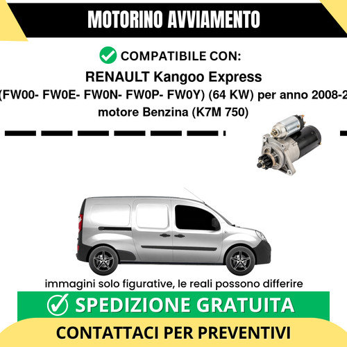 Motorino avviamento renault - motorino,