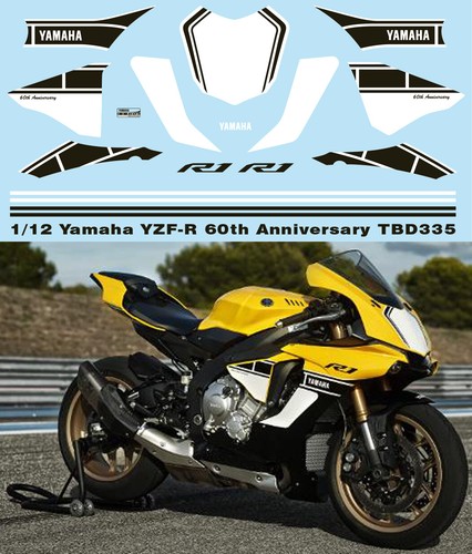 Decals per yamaha - 1/12,