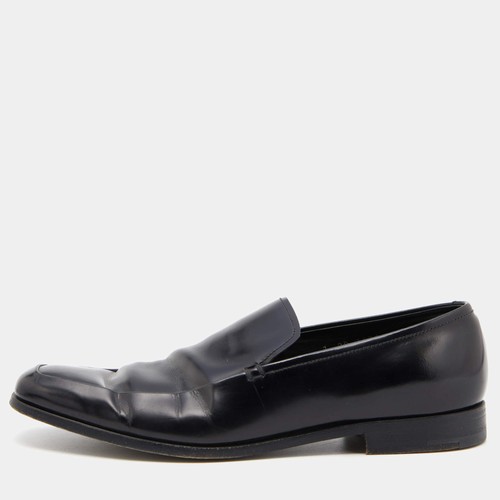 Mocassini prada pelle nera - in,