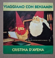 VIAGGIAMO CON BENJAMIN  CRISTINA D'AVENA  45 GIRI SIGLA  ORIGINALE