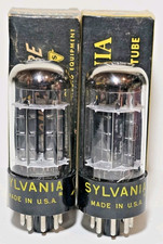 Matched pair sylvania 6bx7gt - matched,
