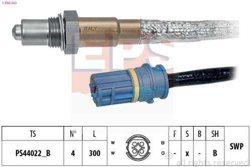 Sonda lambda 998 383 eps - 1.998.383, per