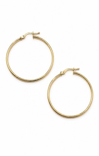 Orecchini cerchio classici oro - cerchio,
