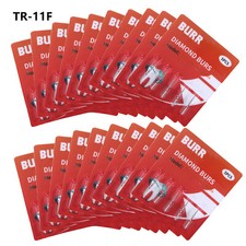 20 packs Frese dentista diamantate FG 1.6MM per manipolo ad alta velocità TR-11F