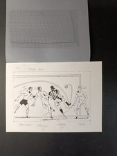 disegno originale GIANELLI Milan-Como 2003 (22x16 cm) 2