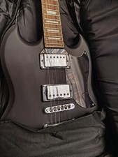 Chitarra Elettrica Nero Opaco Eko Diavoletta + Custodia Imbottita