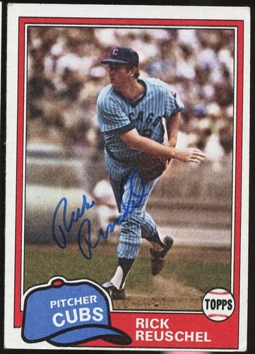 Rick reuschel 645 autografo - rick,