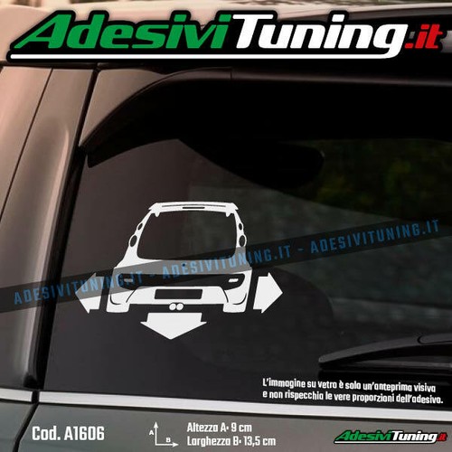 Adesivo down out peugeot 107 - adesivo,