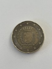 moneta da 20 centesimi rara Malta 2008