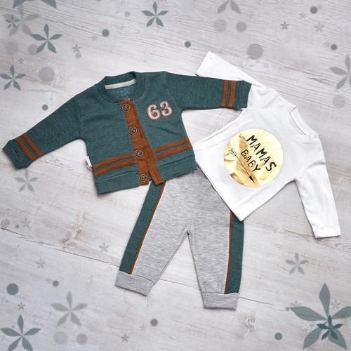 Set tuta ragazzo con cardigan