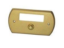 CAMPANELLO OVALE CON PULSANTE